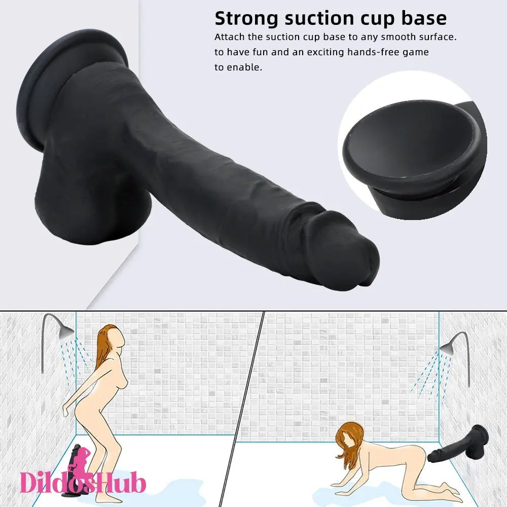 8.46in Premium Silicone Soft Mixed Color Dildo For Anal Clitoris Stimulator - Dildos Hub