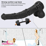 14.76in Extra Long Huge Black Soft Liquid Silicone Horse Real Sex Dildo Dildos Hub