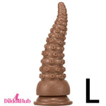6.02in 7.05in 8.26in Tentacle Octopus Wide Animal Dildo With Suction Cup - Dildos Hub