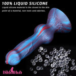 3.81in Mini Soft Silicone Lifelike Animal Dog Knotted Dildo For Beginners - Dildos Hub