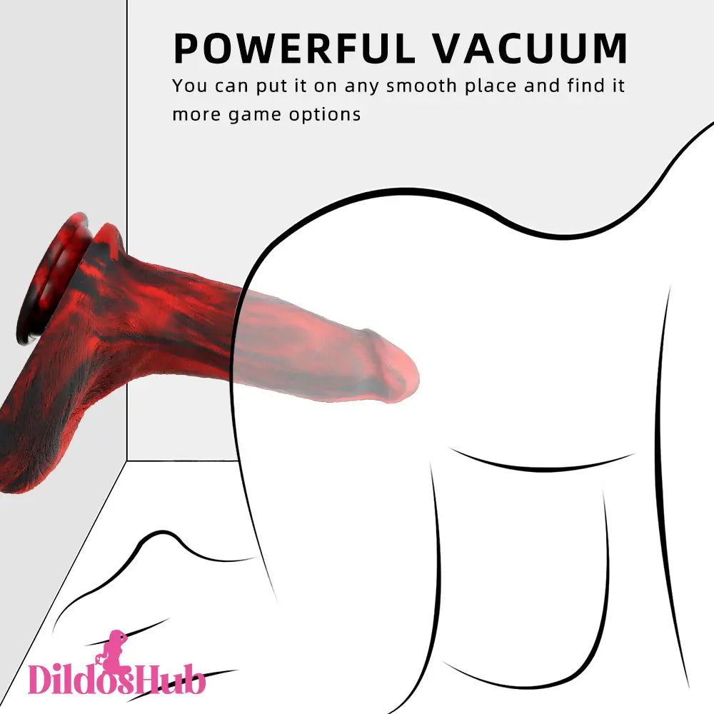 9.05in Large Thick Silicone Soft Mixed Color Dildo For Clitoris Stimulator Dildos Hub