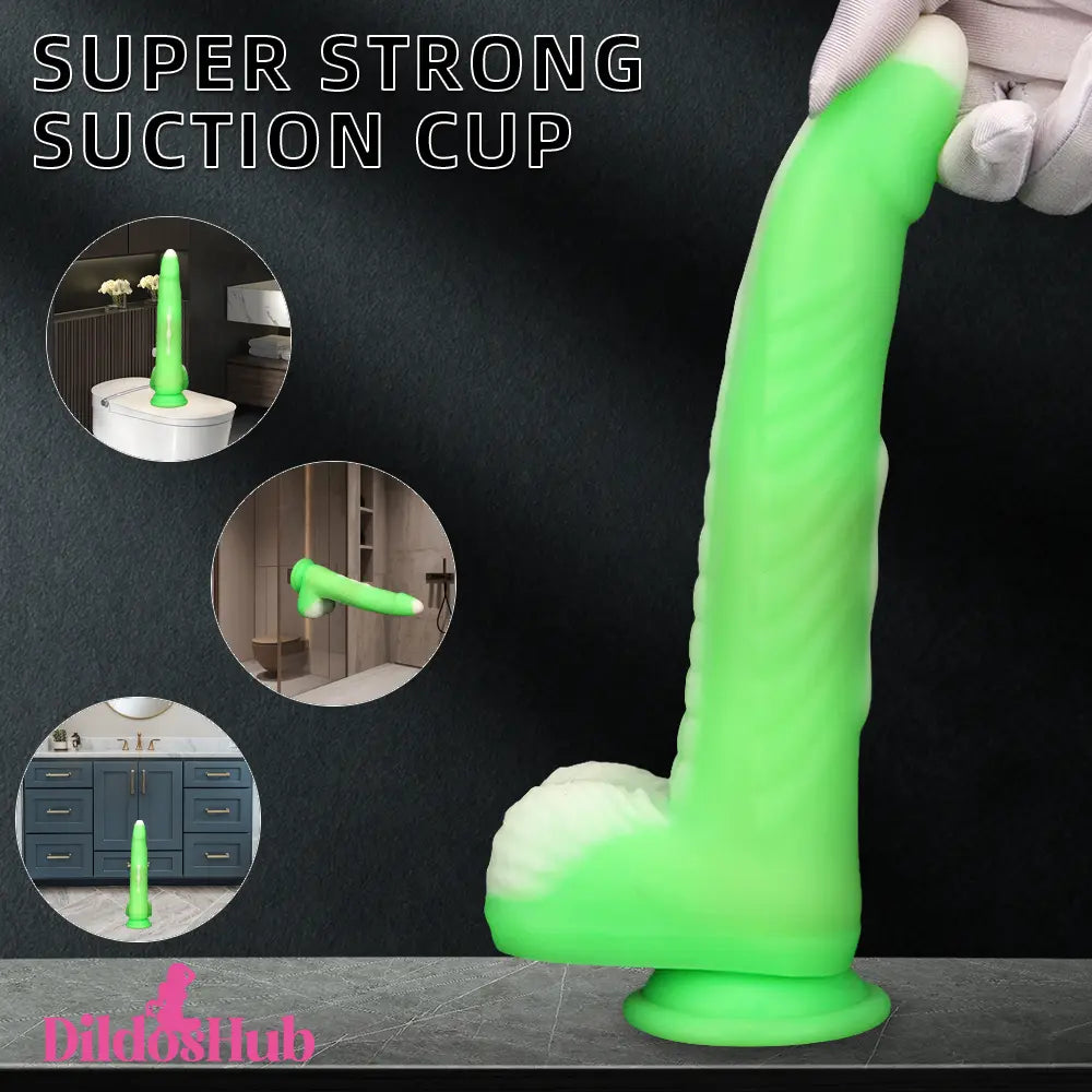 9.84in Big Smart Heating Thrusting Vibrating Remote Automatic Anal Dildo Dildos Hub