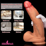 9.25in 10.03in 13in Soft Silicone Big Lifelike Dual Density Dildo Anal Toy - Dildos Hub