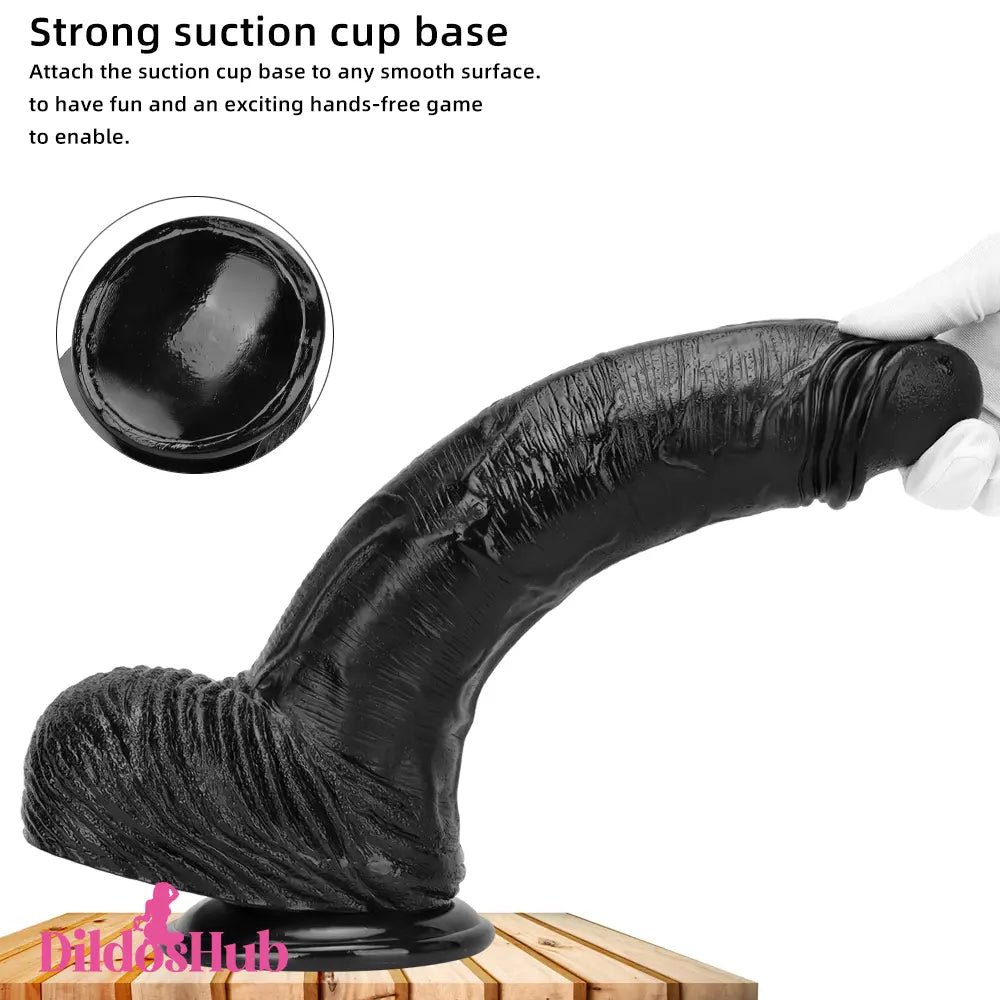 12.6in 14.17in Super Large Long Thick Black Real Anal Dildo For Men Love Dildos Hub