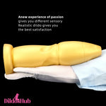 9.84in Gold Soft Liquid Big Silicone Butt Plug Dildo For Prostate Massager Dildos Hub
