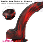 8.46in Large Uncut Silicone Soft Mixed Color Dildo For Women Anal Sex Toy - Dildos Hub