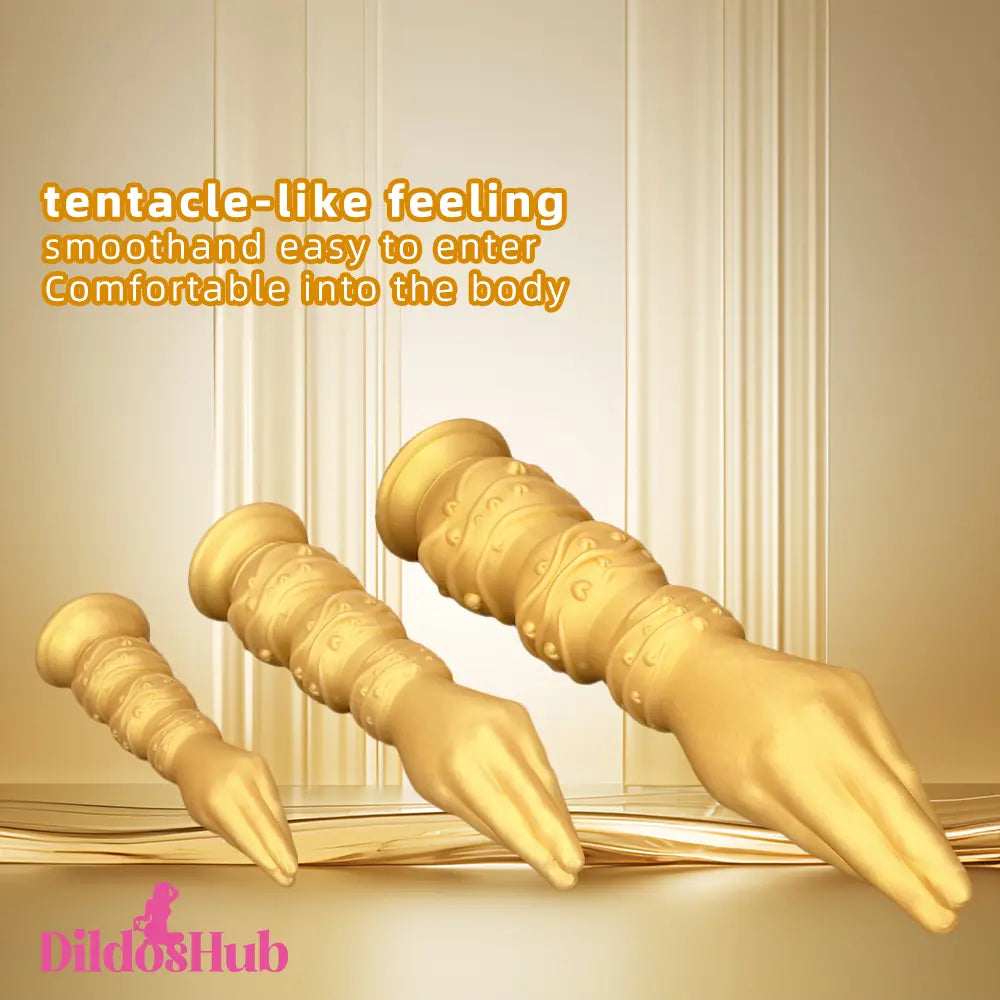 7.28in 9.84in 13.38in Premium Silicone Soft Fist Hands Big G Spot Dildo Dildos Hub