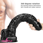 15in Big Long Black Real Feeling Dildo For Vagina Clitoris Stimulator - Dildos Hub