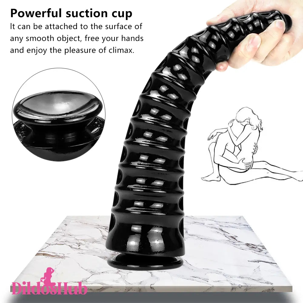 13in Big Long Black Fantasy Dildo For Prostate Massager Sex Toy - Dildos Hub