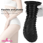 6.1in 8.46in 10.43in Fantasy Black Large Dildo Butt Plug For Fisting G-spot Dildos Hub