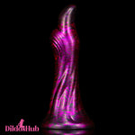 4.56in Soft Silicone Fantasy Finger Dildo With Sucker Hands-Free Play - Dildos Hub