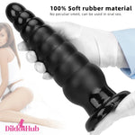 10.63in Realistic Big Silicone Black Dildo Butt Plug For G-spot Simulation Dildos Hub