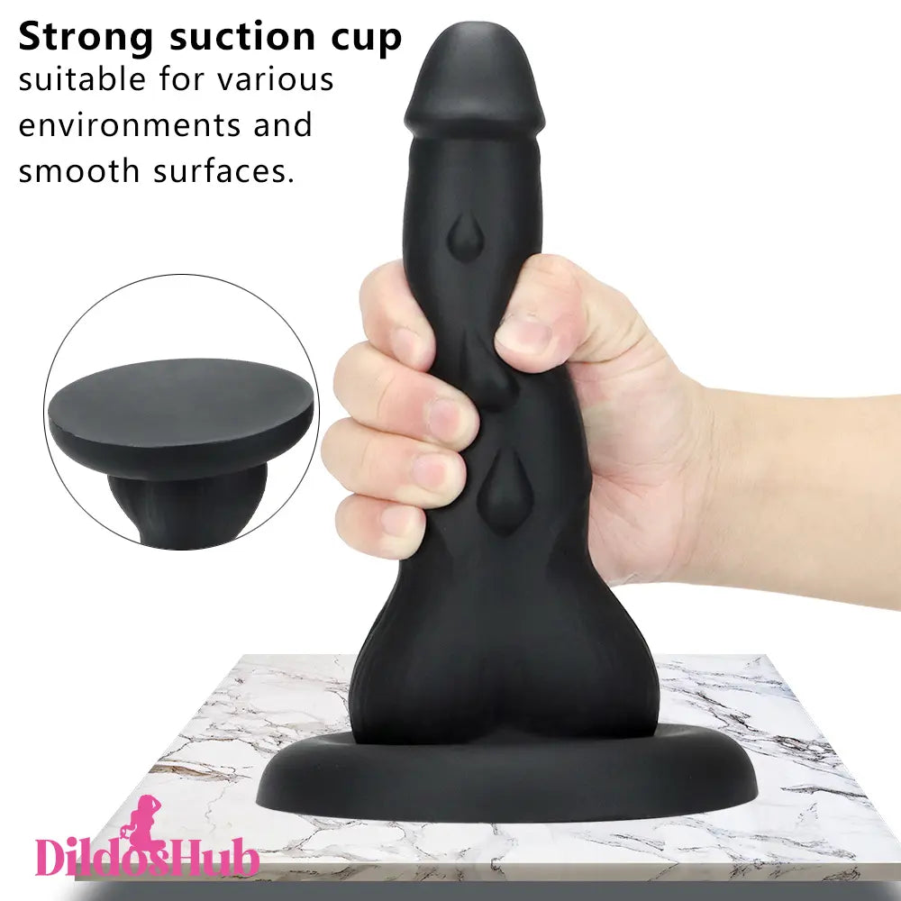 8.66in Spiked Butt Plug Big Silicone Soft Dildo For G-Spot Intense - Dildos Hub