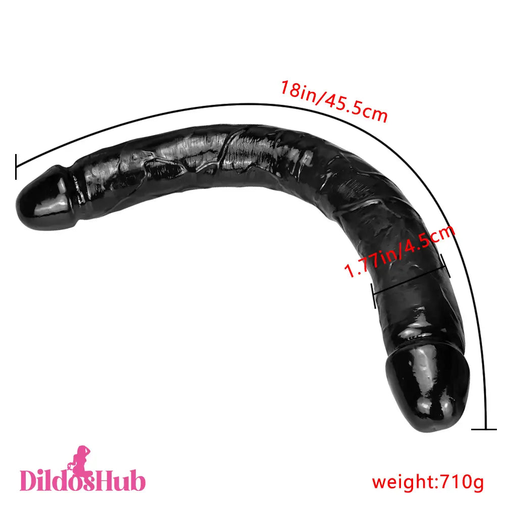 18in Big Long Dual Penetration Dildo For G-Spot Lesbian Stimulation - Dildos Hub