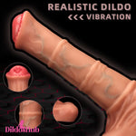 8.85in 4in1 Heating Thrusting Vibrating Rotation Remote Horse Real Dildo - Dildos Hub