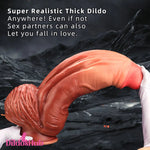 26.18in Realistic Super Long Huge Thick Soft Fat Big Penis Dildo Anal Toy Dildos Hub