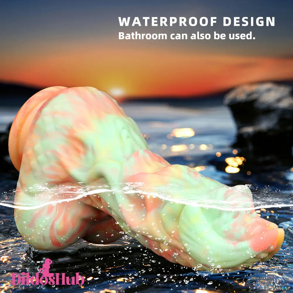 9.44in Fantasy Big Silicone Soft Mixed Color Dildo For Female Sex Orgasm Dildos Hub