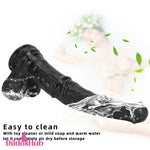 14.76in Extra Long Huge Black Soft Liquid Silicone Horse Real Sex Dildo Dildos Hub