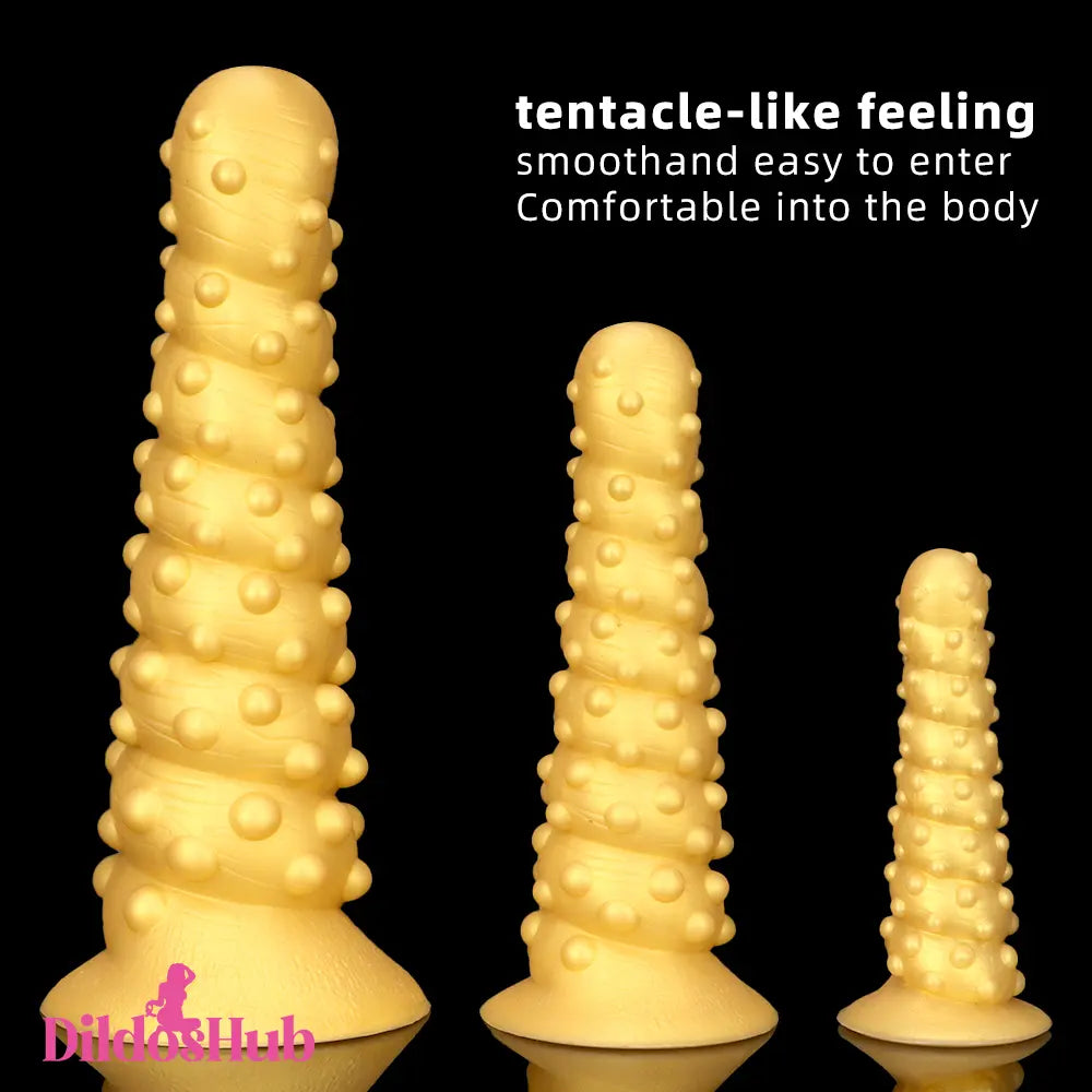 7.48in 11.02in 15in Soft Silicone Spiral Spiked Big Prostate Butt Plug Dildo Dildos Hub