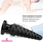 10.63in Realistic Big Silicone Black Dildo Butt Plug For G-spot Simulation Dildos Hub