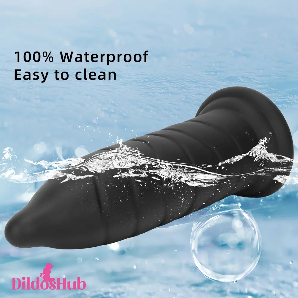14.37in Odd Long Big Silicone Soft Black Dildo Butt Plug For Love Orgasm Dildos Hub