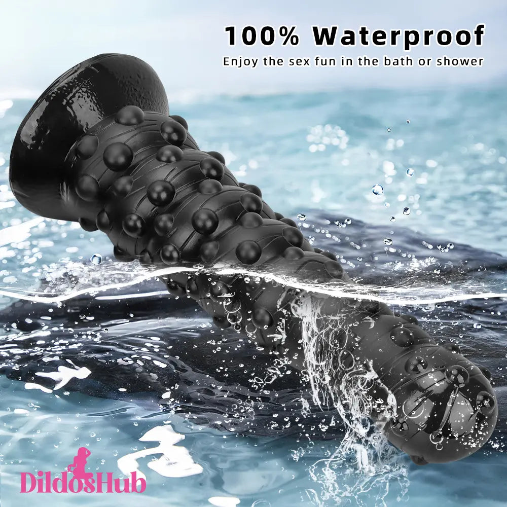 7.48in 11.22in 15in Super Huge Black Spiral Animal Octopus Anal Plug Dildo Dildos Hub