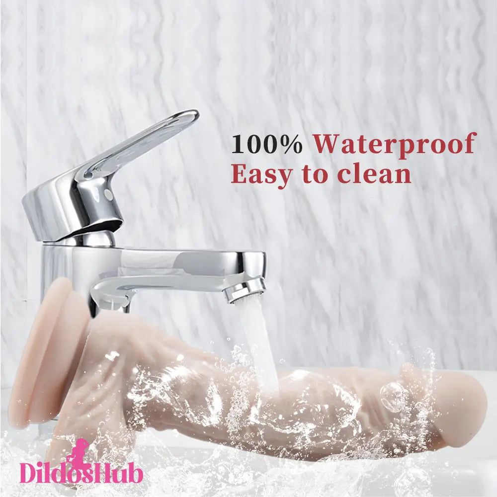 6.3in Lifelike Silicone Soft Dildo Vagina Clit Stimulator Female Masturbator - Dildos Hub