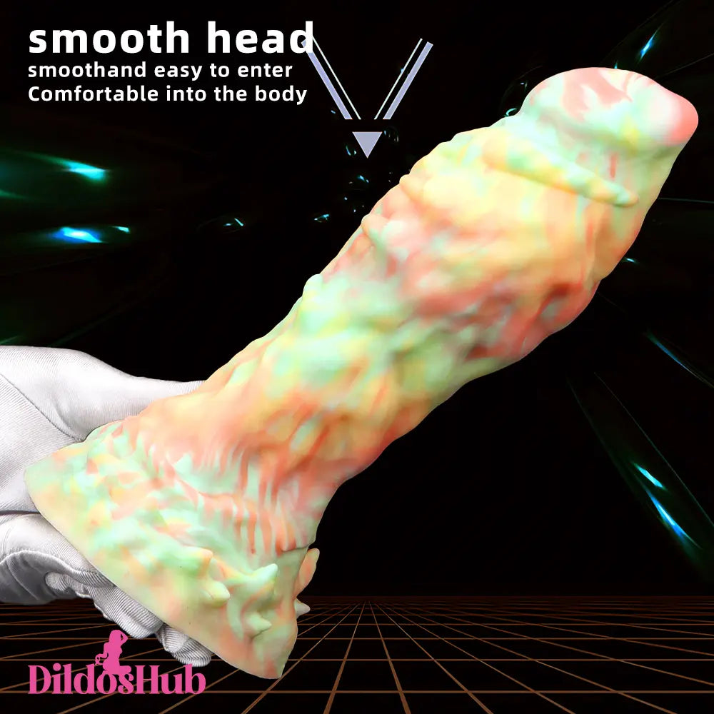 9.44in Fantasy Mixed Color Silicone Soft Big Dildo Sex Toy For Women Sex Dildos Hub