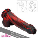 8.46in Large Uncut Silicone Soft Mixed Color Dildo For Women Anal Sex Toy - Dildos Hub