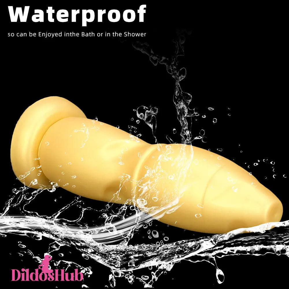 9.84in Gold Soft Liquid Big Silicone Butt Plug Dildo For Prostate Massager Dildos Hub
