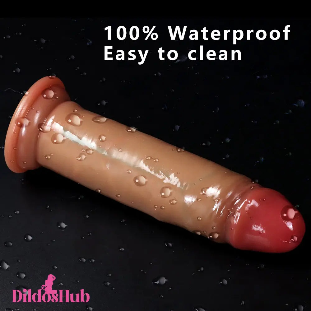 6.3in 7.08in 7.87in Real Uncut Dildo With Sliding Skin For Vaginal Sex - Dildos Hub