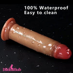 6.3in 7.08in 7.87in Real Uncut Dildo With Sliding Skin For Vaginal Sex - Dildos Hub