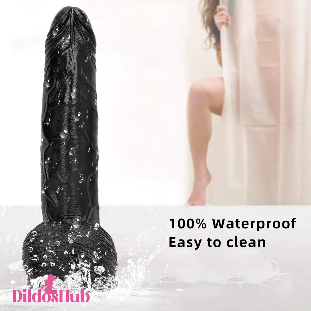 12.6in 14.17in Super Large Long Thick Black Real Anal Dildo For Men Love Dildos Hub