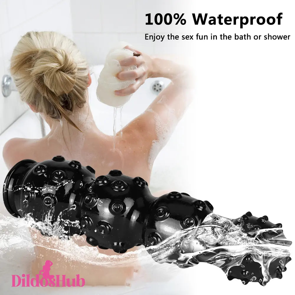 12.99in Big Long Thick Spiked Butt Plug Dildo For G-Spot Stimulation - Dildos Hub