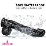 10.23in 13in Big Black Long Real Feeling Dildo For Female Masturbator - Dildos Hub