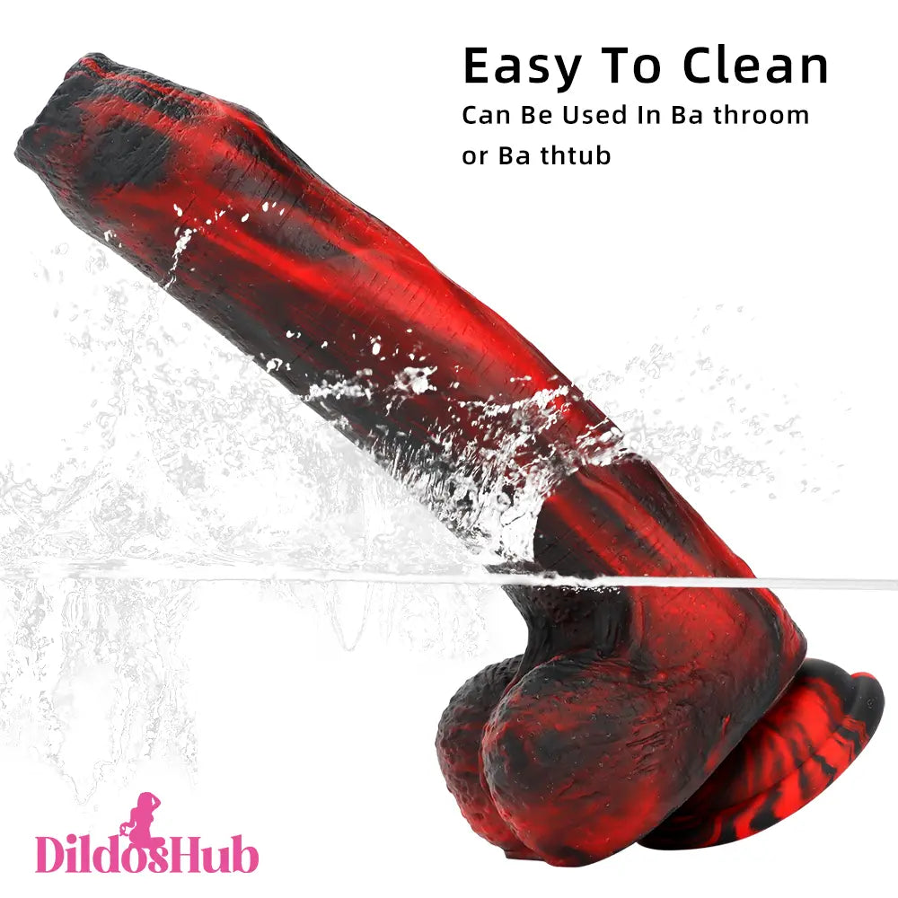 8.46in Large Uncut Silicone Soft Mixed Color Dildo For Women Anal Sex Toy - Dildos Hub