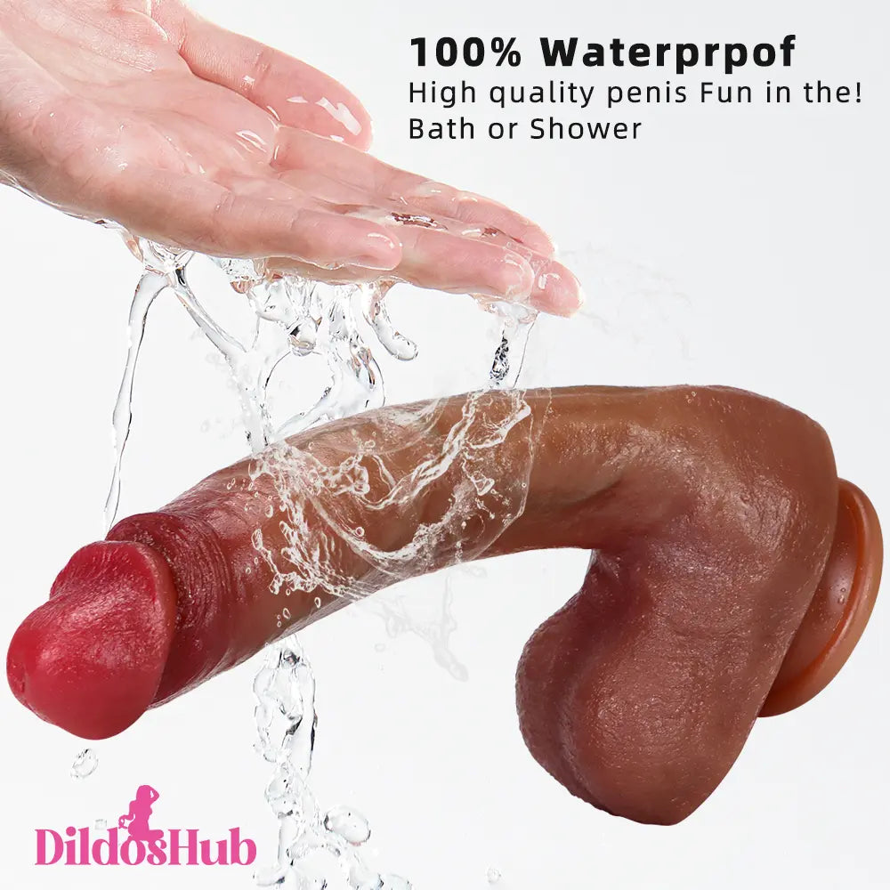 10.23in Big Silicone Real Feeling Soft Dildo For G-Spot Sex Intense - Dildos Hub