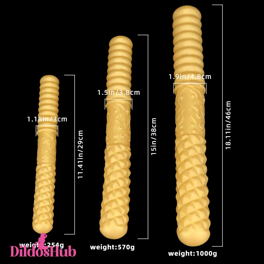 11.41in 15in 18.11in Liquid Large Soft Long Silicone Double Sided Dildo Dildos Hub