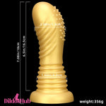 7.08in Premium Soft Liquid Silicone Thick Spiked Anal Butt Plug Dildo Dildos Hub