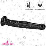 10.23in 12.6in 16.92in Big Long Black Real Feeling Horse Cock Animal Dildo - Dildos Hub