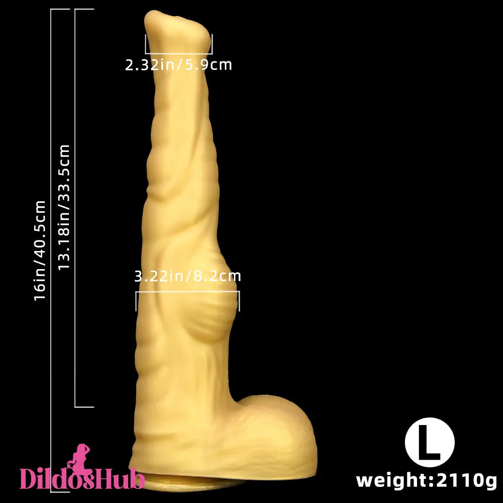 12.61in 14.17in 16in Super Huge Long Silicone Soft Horse Wide Fat Dildo Dildos Hub