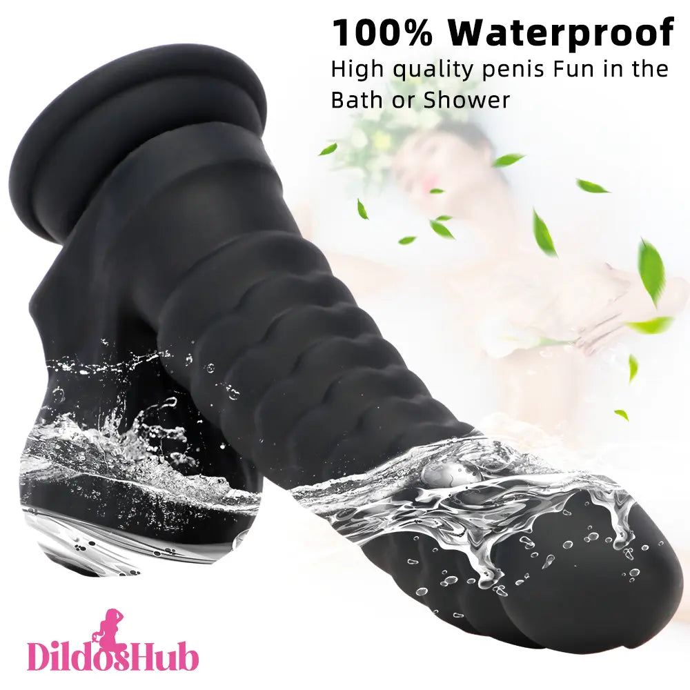 8.07in Big Fantasy Double Layer Silicone Soft Scale Caterpillar Odd Dildo - Dildos Hub