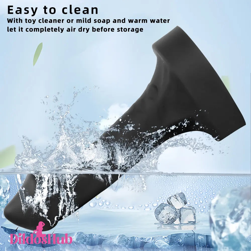 10.63in 12.6in 13.77in Silicone Big Soft Curved Black Dildo Women Sex Toy Dildos Hub
