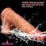 9.25in 10.03in 13in Soft Silicone Big Lifelike Dual Density Dildo Anal Toy - Dildos Hub
