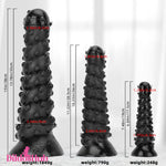 7.48in 11.22in 15in Super Huge Black Spiral Animal Octopus Anal Plug Dildo Dildos Hub