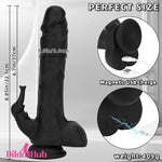 8.85in Elephant 3in1 Heating Thrusting Vibrating Remote Prostate Dildo Dildos Hub