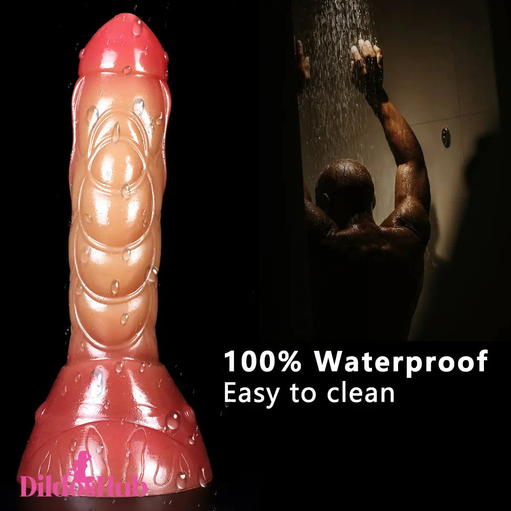 8.46in Big Silicone Fishing Animal Real Feeling Soft Dildo For G-Spot - Dildos Hub