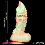 9.44in Fantasy Big Silicone Soft Mixed Color Dildo For Female Sex Orgasm Dildos Hub