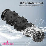 6.7in 9.84in 13.38in Super Black Animal Octopus Thick Adult Butt Plug Dildo Dildos Hub