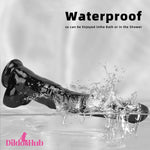 18.5in Big Long Black Dildo Real BDSM Animal Horse Prostate Massager - Dildos Hub